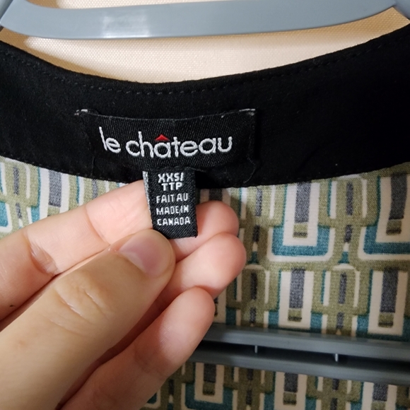 Retro 60s, 70s inspired mini dress, size extra small, le Chateau - Picture 5 of 6